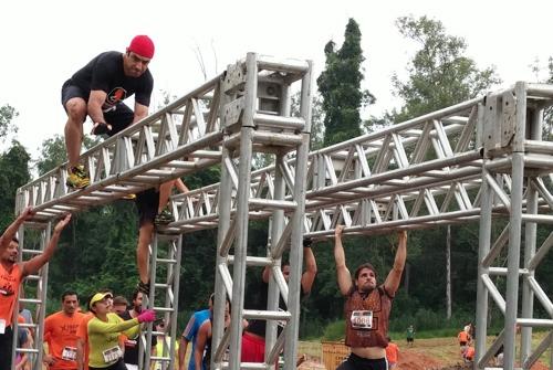 Um dos obstáculos da corrida / Foto: Equipe J. Mantovani